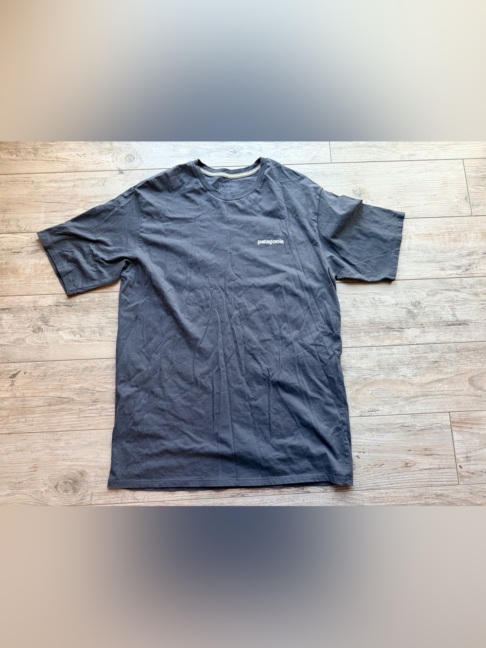 Patagonia Home Water Trout Black Organic T-Shirt Outdoor Nature Medium